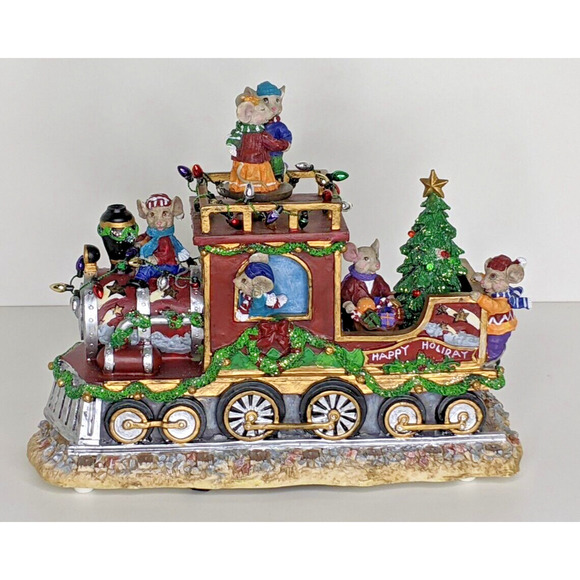 San Francisco Music Box Co. Animated Mouse Train #31-39467-2-00 WORKS Read - Picture 7 of 7